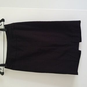 WHBM black pencil skirt with red lining.